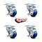 Service Caster 3 Inch Solid Polyurethane Wheel Swivel Top Plate Caster Set with Brake SCC SCC-20S314-SPUS-TLB-4 - alternate 5